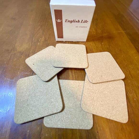 Vintage Coasters 6 Carousel Horses Deluxe Finish Cork Back 4.25” England - Picture 3 of 4